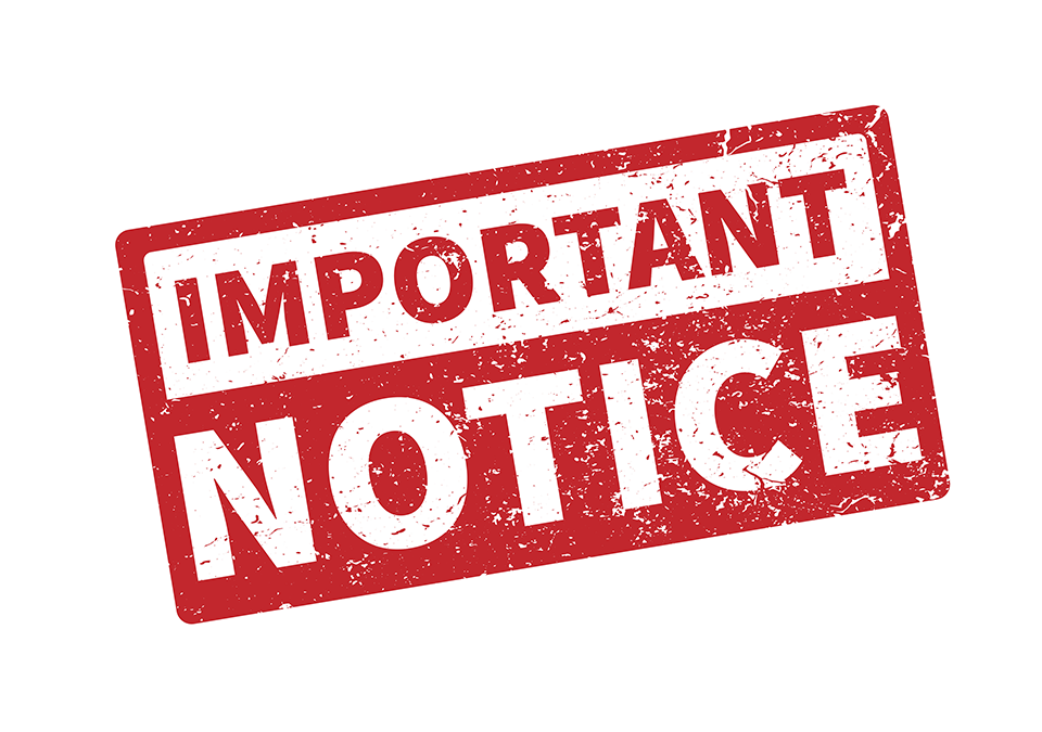 Important Notice